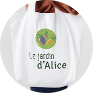 sac cabas toile le jardin d'alice